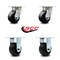 Service Caster 4 Inch Kingpinless Polyolefin Wheel Swivel Caster Swivel 2 Rigid SCC, 2PK SCC-KP30S420-POR-2-R-2 - alternate 5